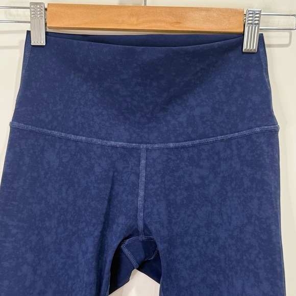 Lululemon Wunder Under Crop High-Rise Legging 21" Indigo Spray Mineral Blue 4 - Picture 7 of 12